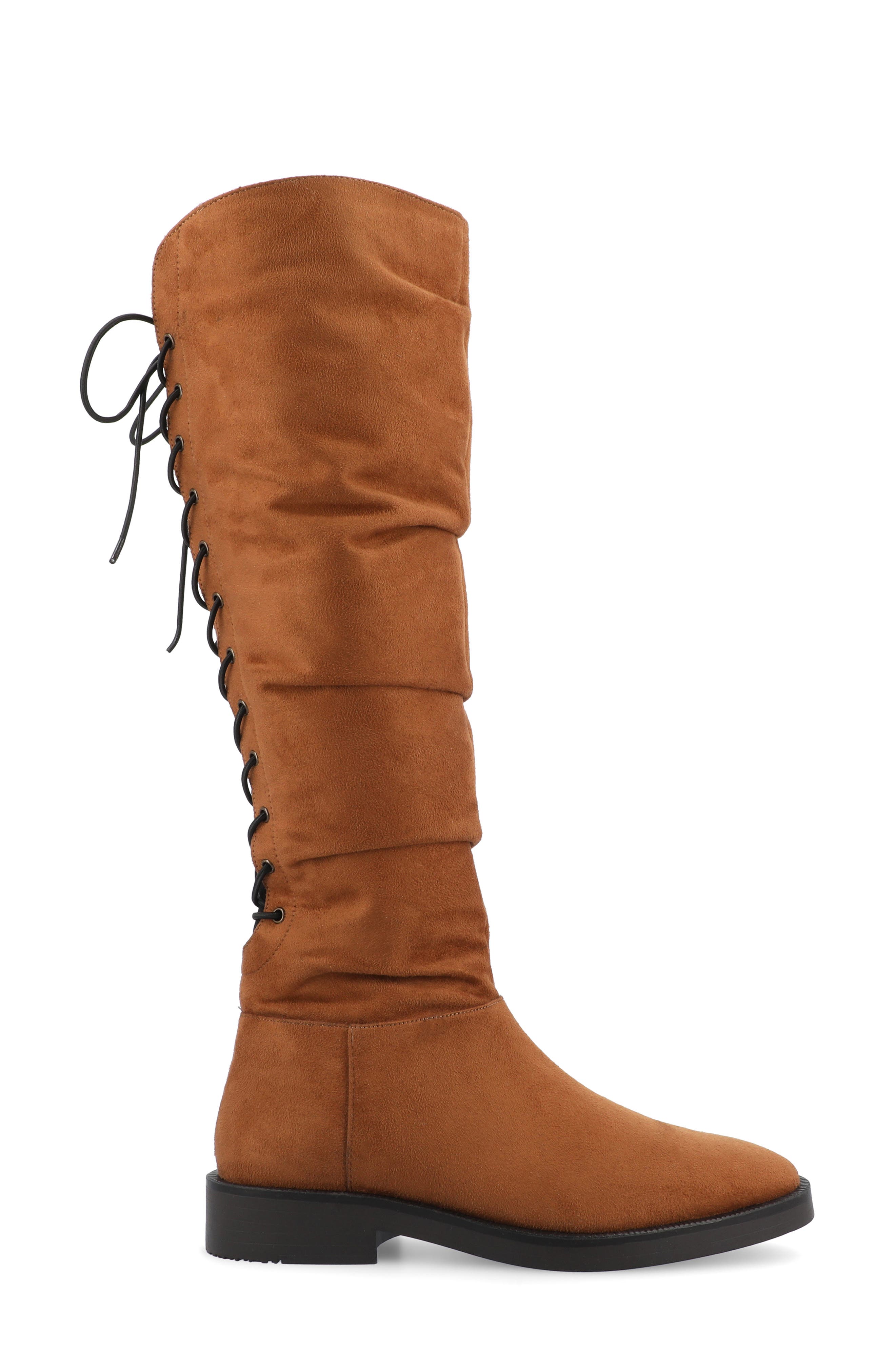Journee Collection Miranda Boot, Alternate, color, Cognac