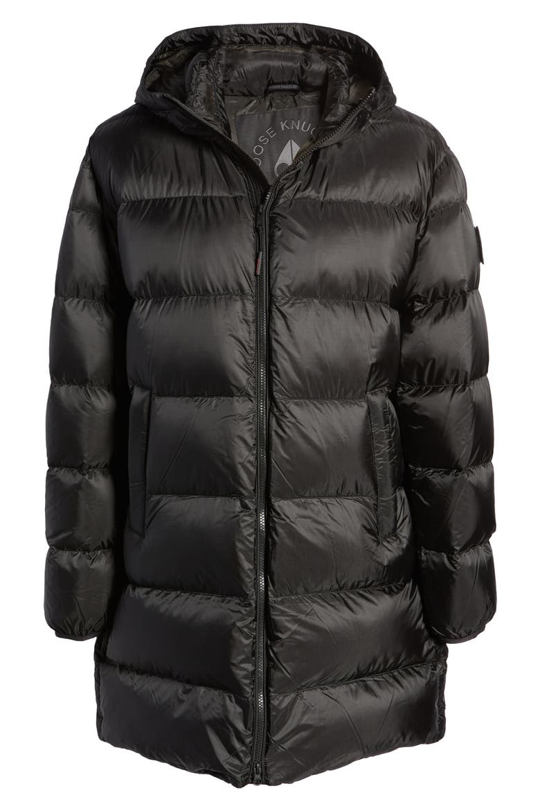 Pisquid Water Repellent 800 Fill Power Down Parka, Alternate, color, BLACK