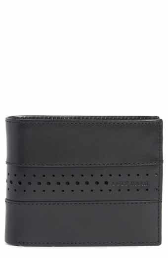 Cole Haan Naomi Brogue Leather Passcase Wallet