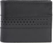 Cole Haan Naomi Brogue Leather Passcase Wallet