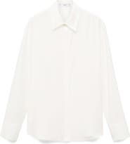 MANGO Relaxed Fit Button-Up Shirt