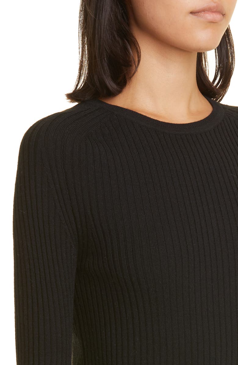 TOTEME Rib Merino Wool Sweater, Alternate, color,