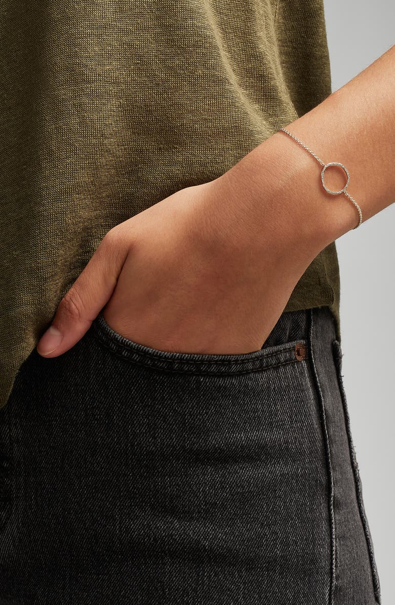 Monica Vinader Riva Pavé Diamond Circle Chain Bracelet, Alternate, color, 