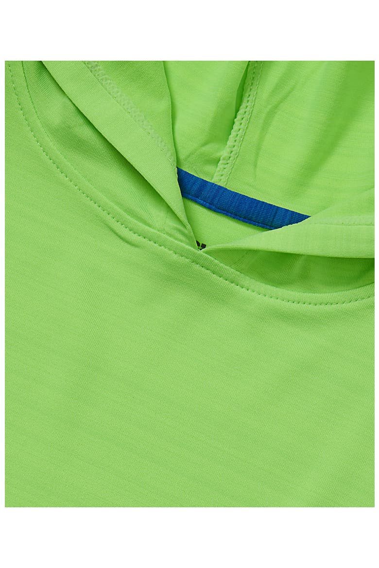Kids UPF 50 Sun Protection Hoodie, Alternate, color, Electric Lime