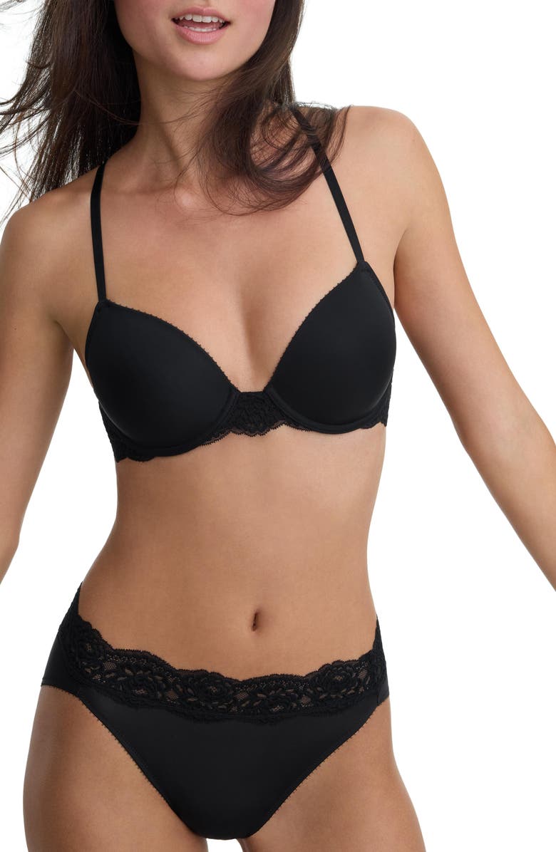 Skarlett Blue Divine Convertible T-Shirt Bra, Alternate, color, Black