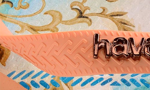 Shop Havaianas Top Tropicalia Flip Flop In Peach