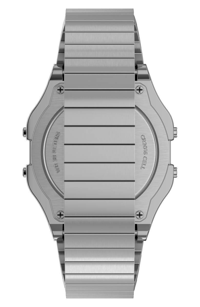 Timex<sup>®</sup> T80 Digital Chronograph Bracelet Watch, Alternate, color, Stainless Steel