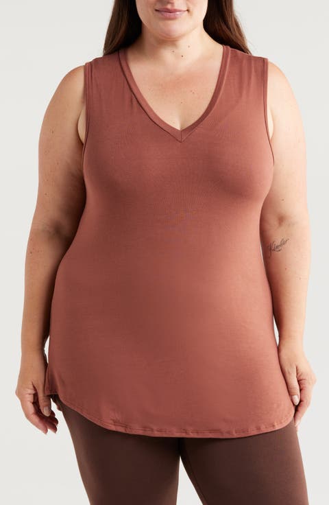 V-Neck Jersey Tank (Plus)