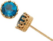 FZN 14K Gold Plate Sterling Silver Stud Earrings