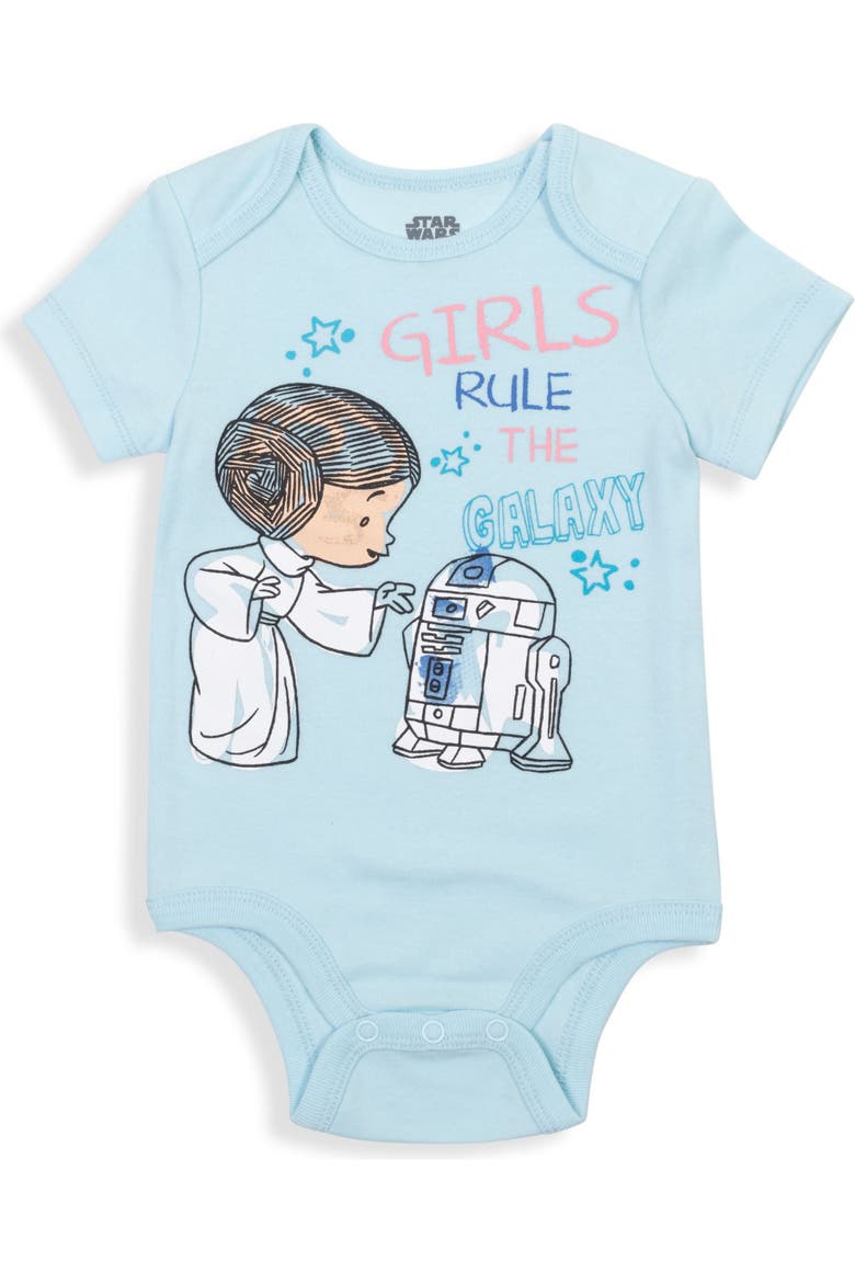 The Mandalorian Grogu Girls' 5-Pack Short Sleeve Bodysuits, Alternate, color, Pink Mint Mandalorian