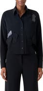 Akris punto Papercut Flowers Laser Cut Crepe Shirt