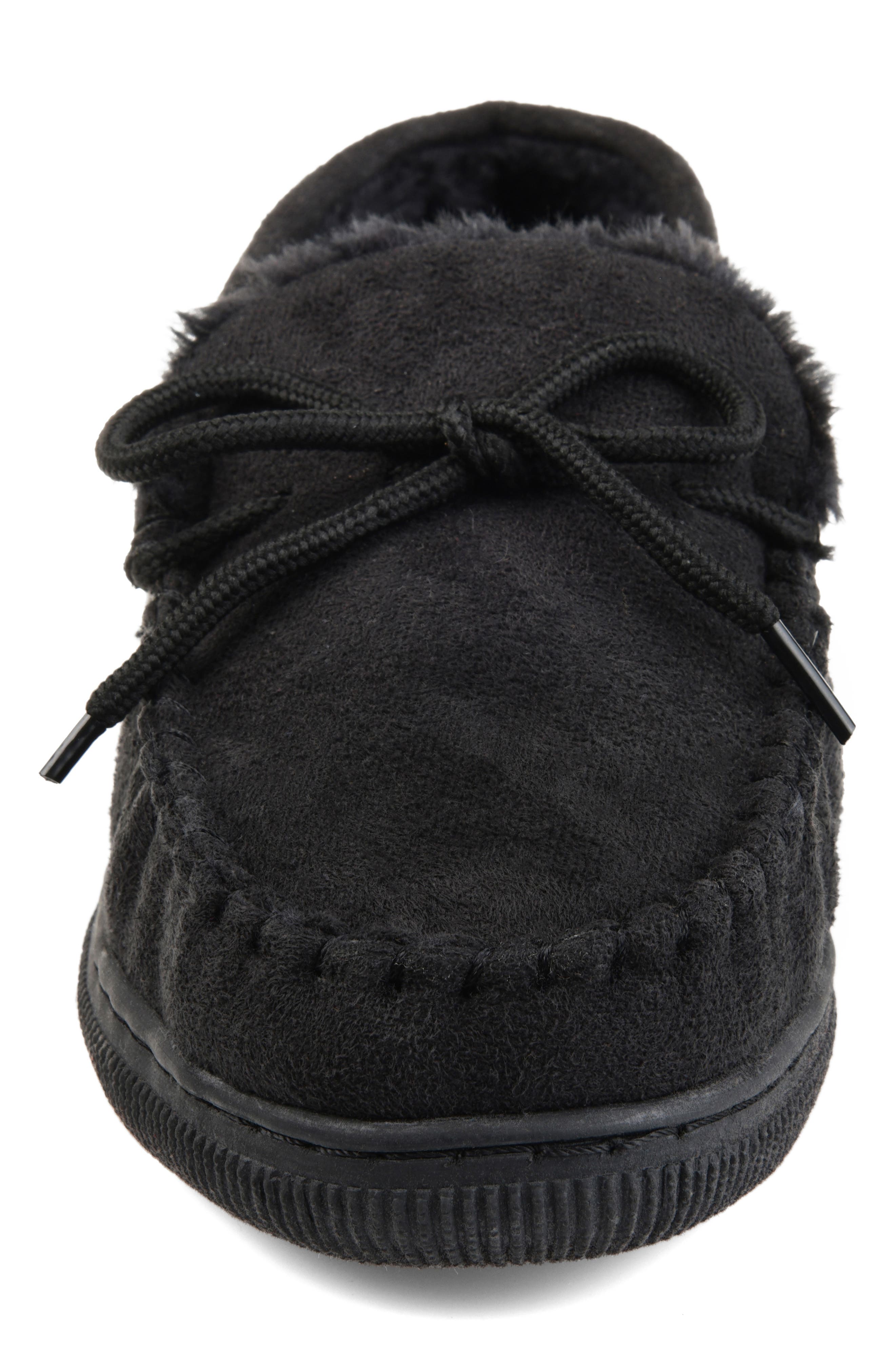 Thomas & Vine Orion Moccasin Slipper with Faux Fur, Alternate, color, 