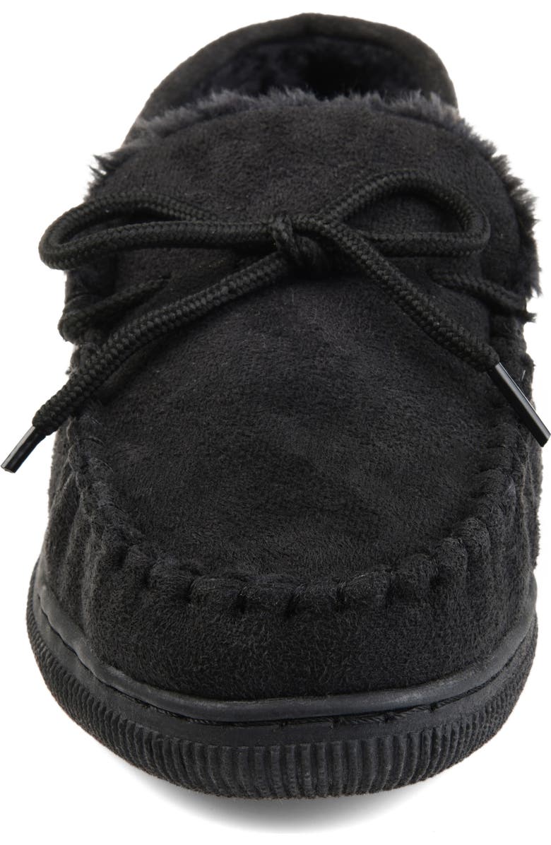 Thomas & Vine Orion Moccasin Slipper with Faux Fur, Alternate, color,