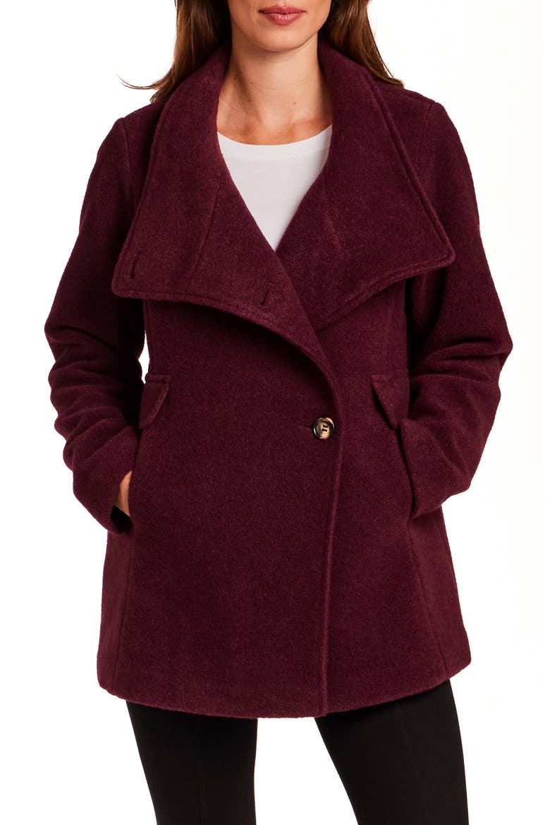Shawl Collar Jacket, Main, color, RAISIN