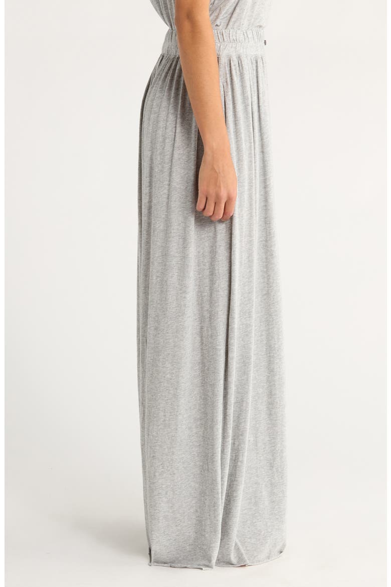 Organic Pima Wide Leg Lounge Pants, Alternate, color, STORM GREY HEATHER