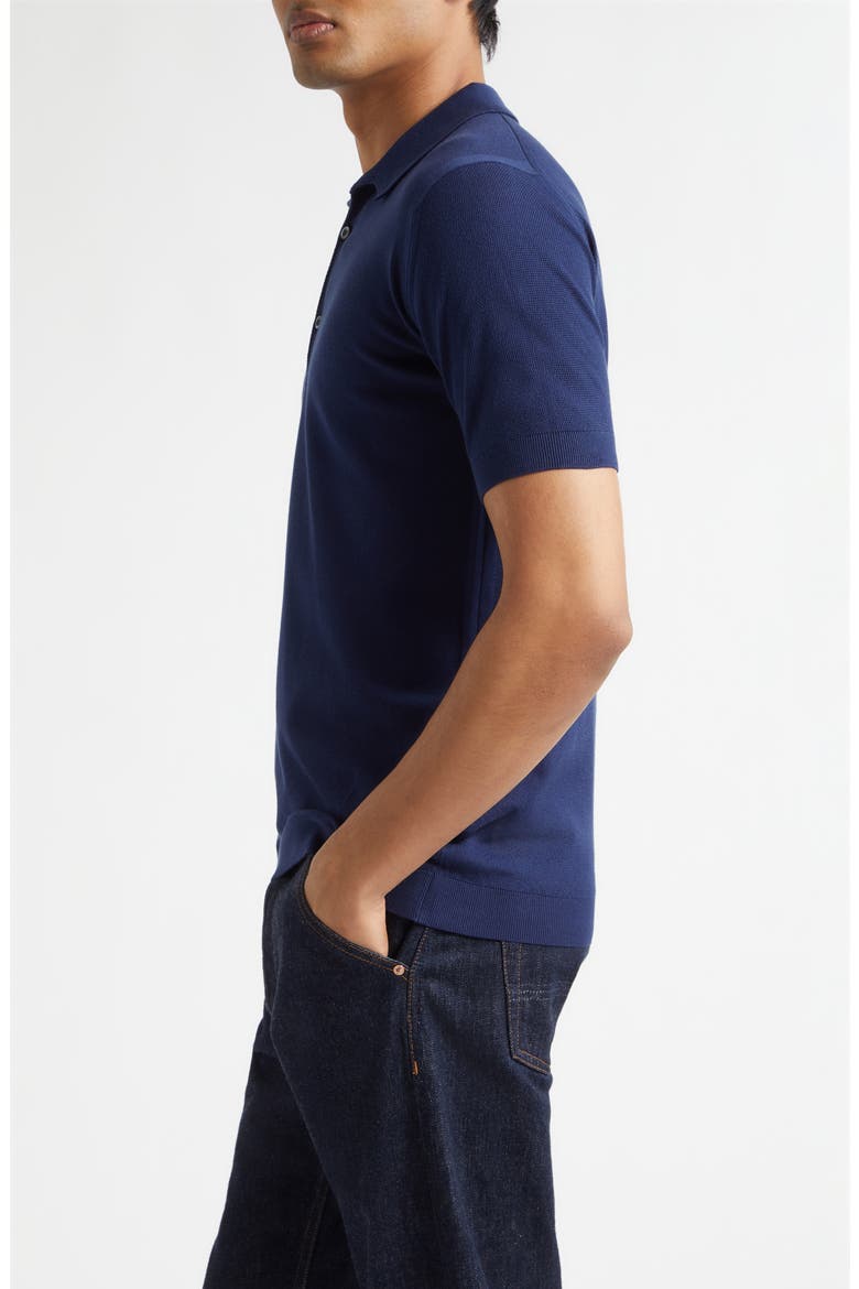 Roth Solid Sweater Polo, Alternate, color, FRENCH NAVY