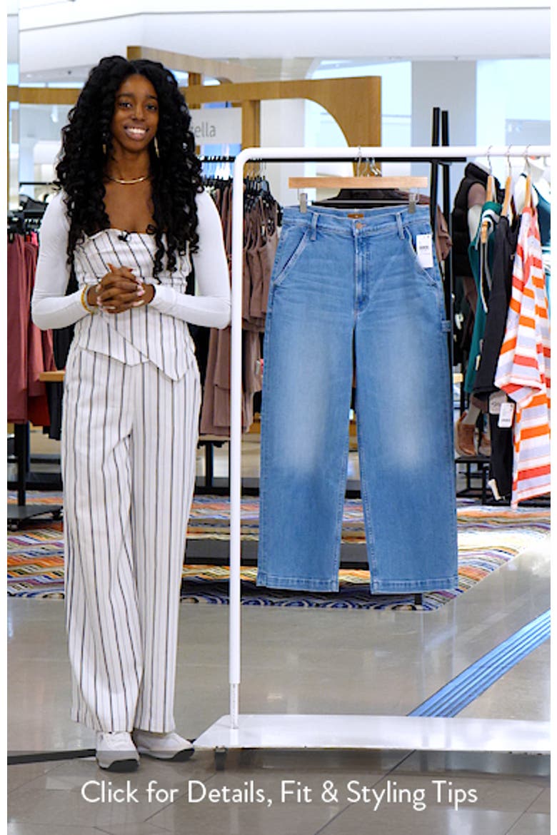 The Stud Finder High Waist Ankle Relaxed Straight Leg Carpenter Jeans video