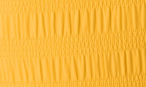Andie Liku Smocked One-piece Swimsuit In Yellow