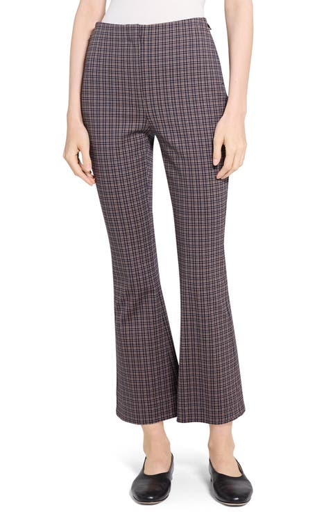 High Waist Kick Flare Ankle Pants