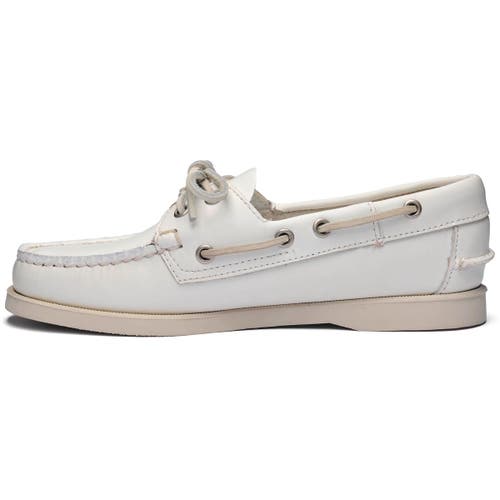 Sebago Docksides Portland Woman Boat Shoes In White