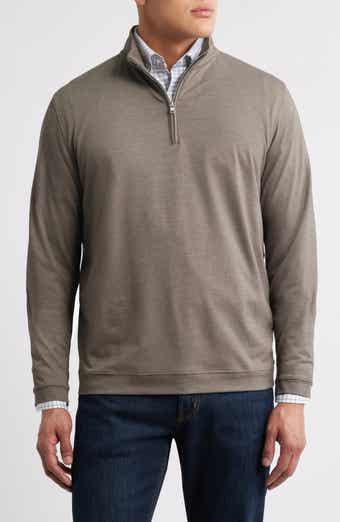 Peter Millar Pima Cotton & Modal Blend Piqué Quarter Zip Pullover