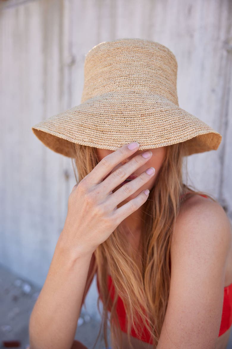 Chic Crochet Bucket Hat, Alternate, color, Natural