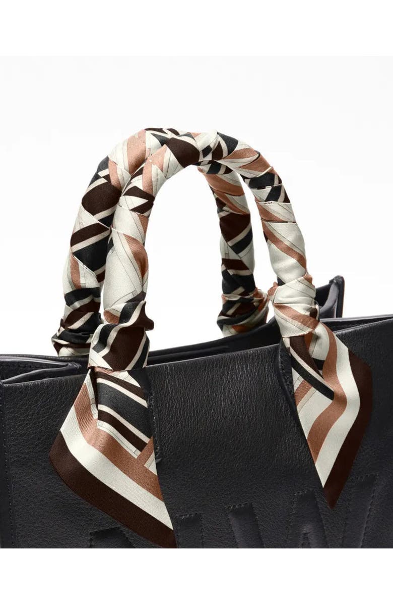 Lost Pattern x Leatherology Silk Twill Skinny Scarf, Alternate, color, Neutral