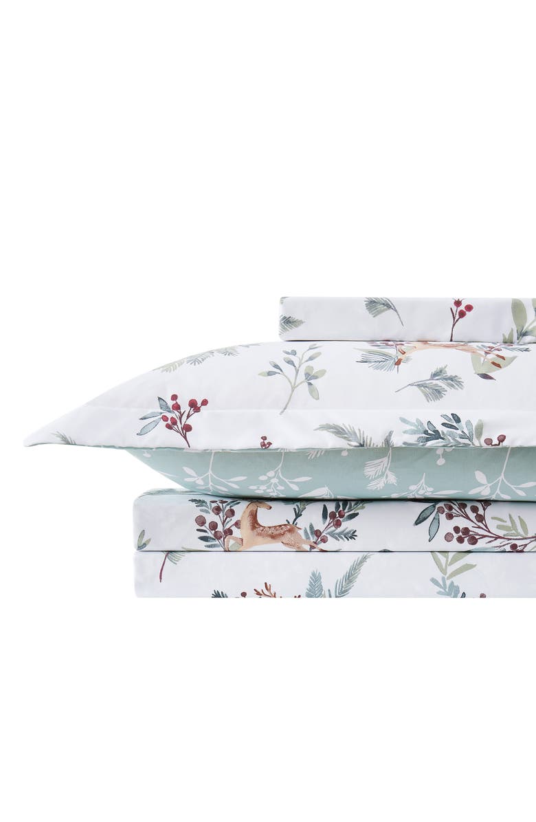 SOUTHSHORE FINE LINENS Happy Holiday's Oversize Holiday Duvet Set, Alternate, color, Happy Holidays