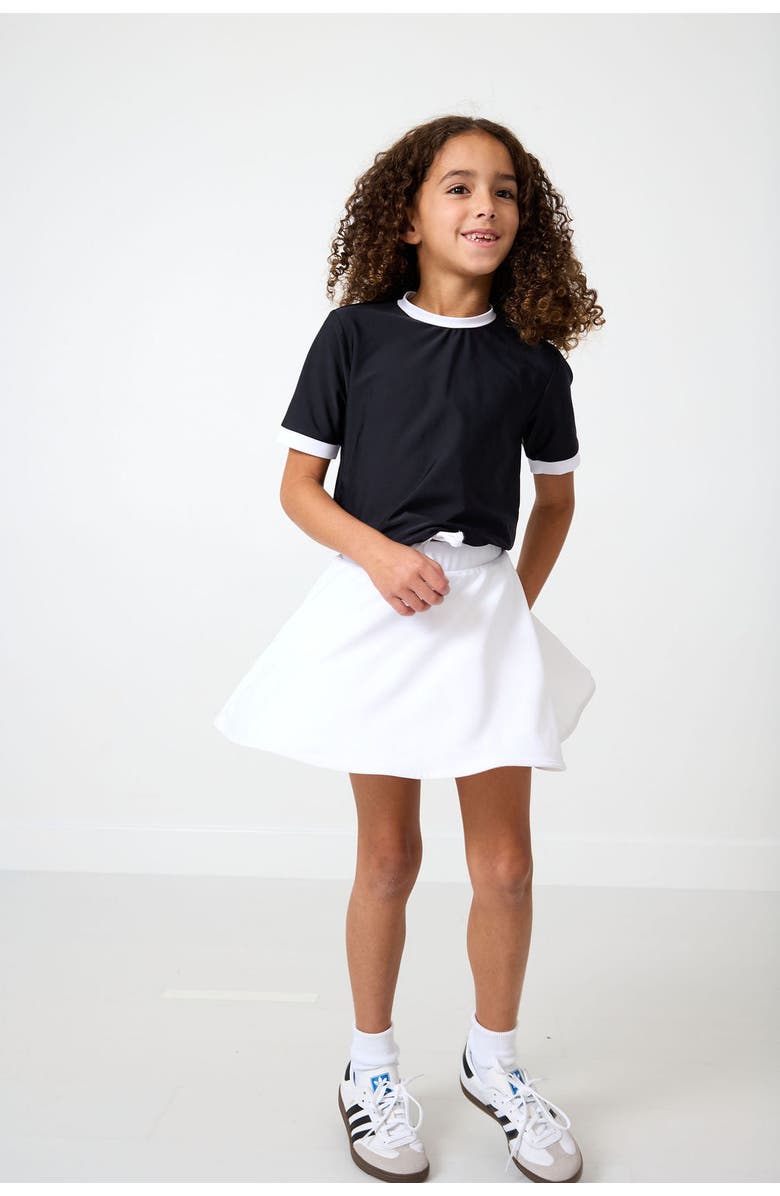 Courtside Kids Girls Dance Tee, Alternate, color, Black