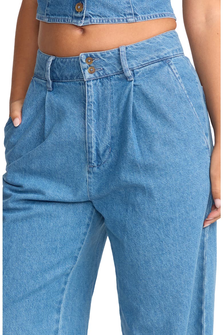 Wave Washed Denim Pants (Women) | Nordstrom