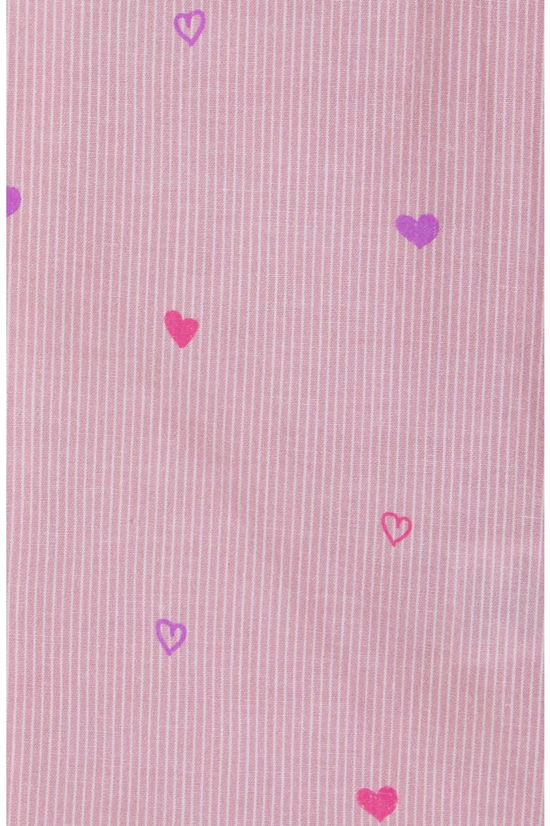 Kids' Heart Print Two-Piece Pajamas, Alternate, color, PINK HEARTS