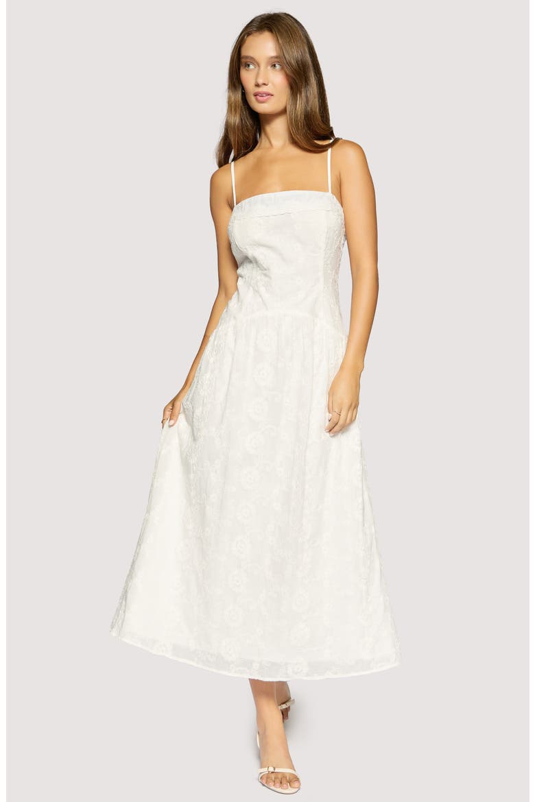 Olympia Embroidered Sundress, Alternate, color, WHITE