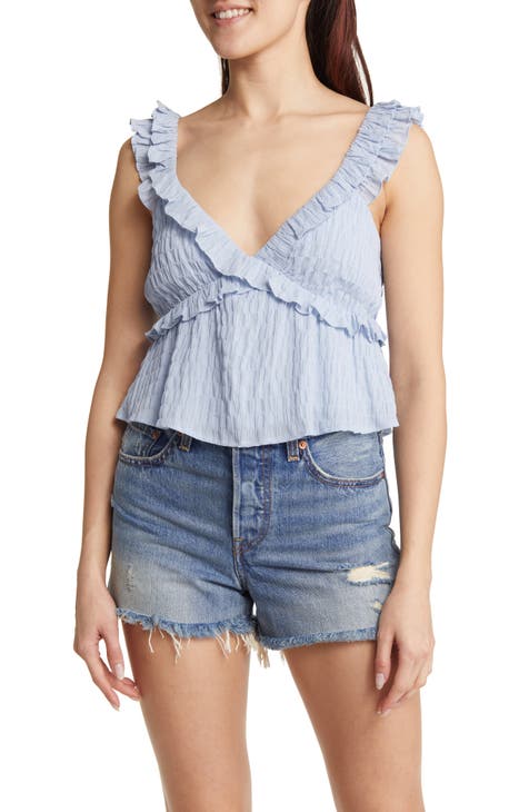 Crisscross Ruffle Tank