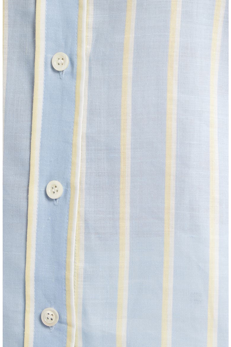 The Linen Boardwalk Button-Up Shirt, Alternate, color, CHAMBRAY BLUE MULTI