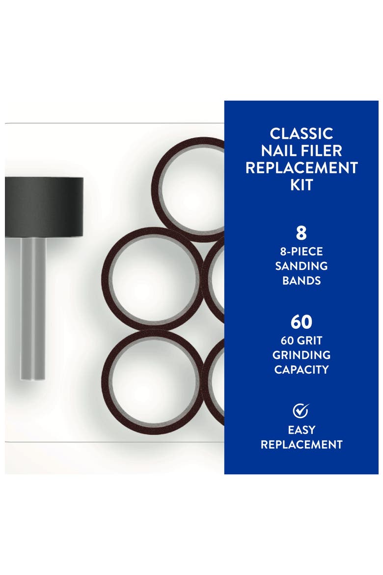 Classic nail smoother replacement kit, Alternate, color, Black