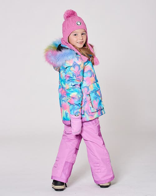 Deux Par Deux Two-piece Play Snowsuit In Pink
