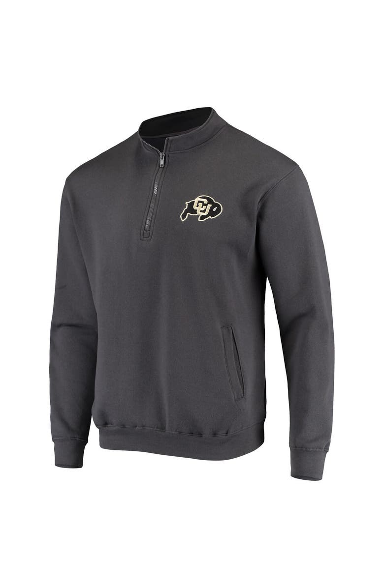COLOSSEUM Men's Colosseum Charcoal Colorado Buffaloes Tortugas Logo Quarter-Zip Jacket, Alternate, color, Charcoal