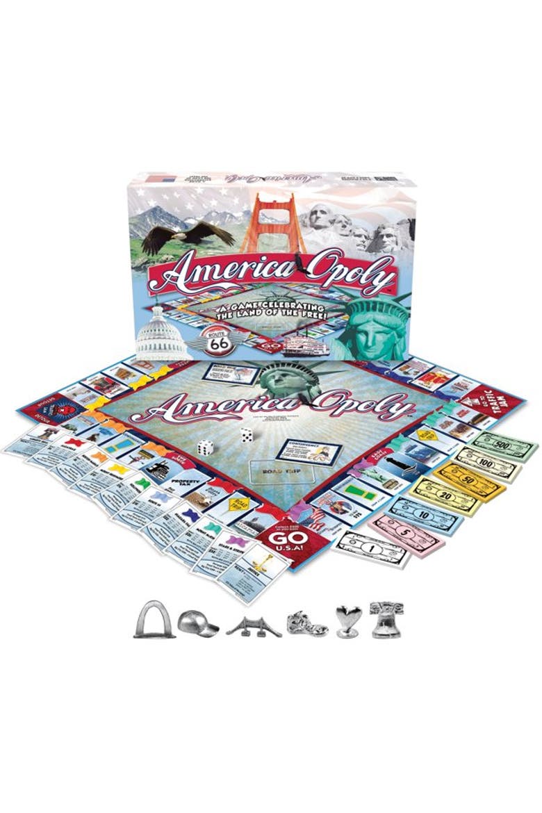 Americaopoly Monopoly Board Game, Main, color, Multicolored