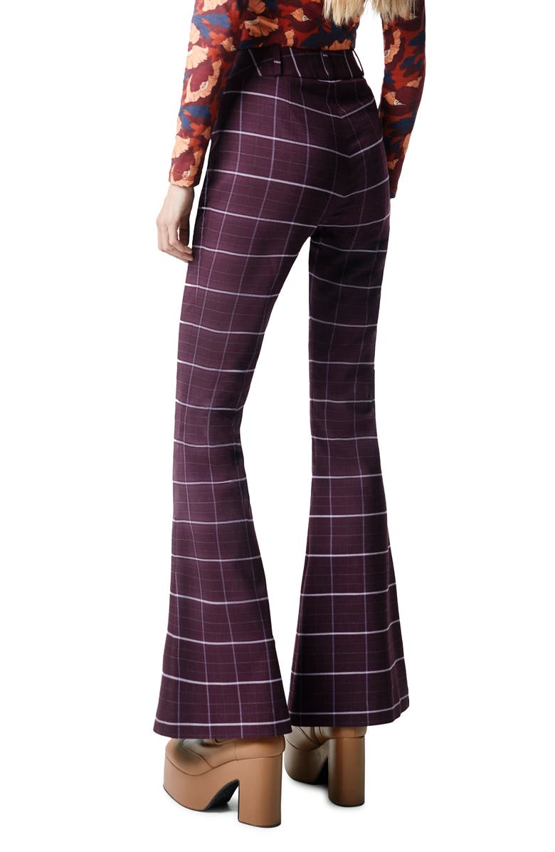 Smythe Plaid Bootcut Pants, Alternate, color,