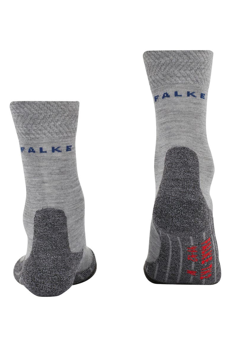 TK2 Explore Melange Hiking Socks, Alternate, color, Mid Grey Melange