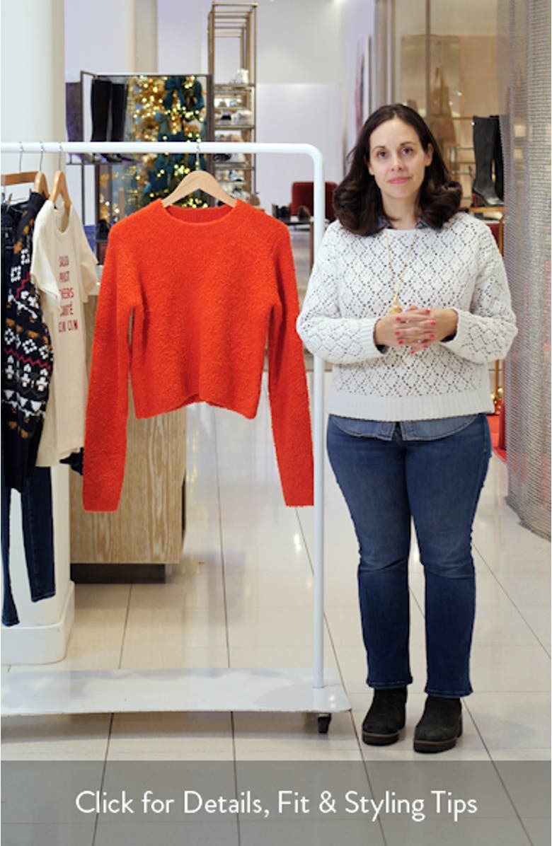 Crop Crewneck Sweater, sales video thumbnail