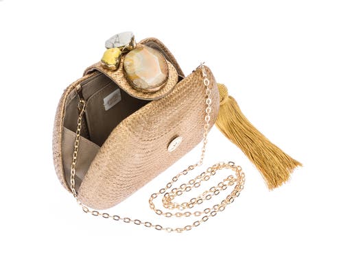 Rafé New York Rafe New York Tamu Bean Clutch In Gold