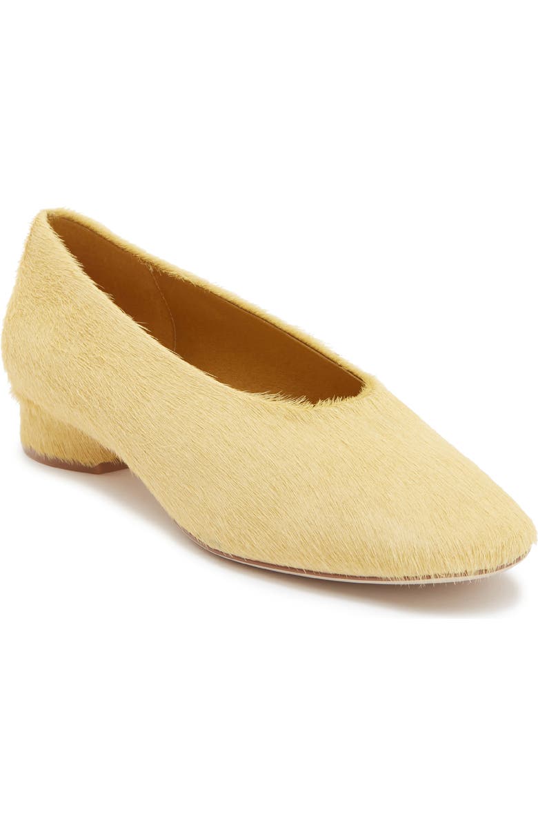 Jeffrey Campbell Trustee Genuine Calf Hair Pump, Main, color, Yellow Longhair