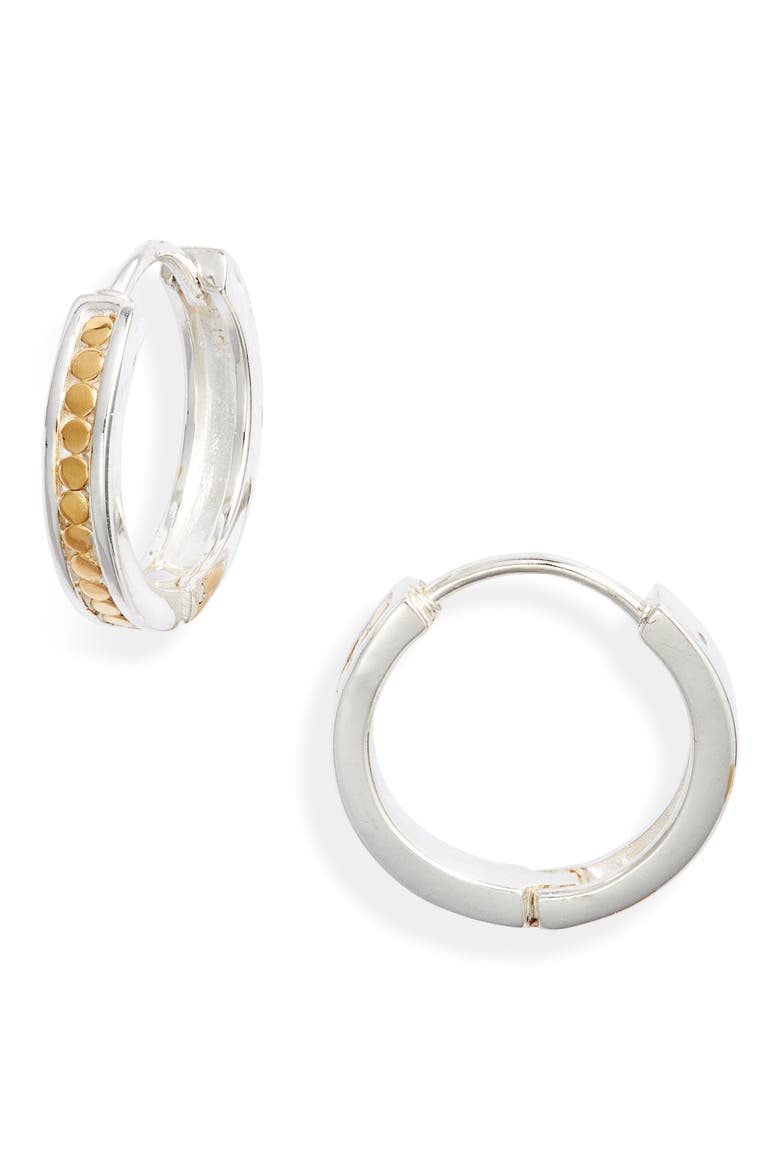 Small Classic Hoop Earrings, Main, color, TWO TONE