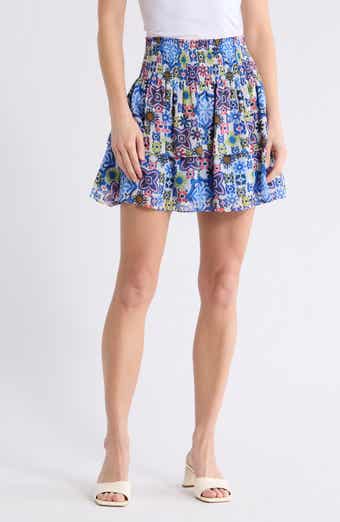 Ramy Brook Brody Smocked Miniskirt