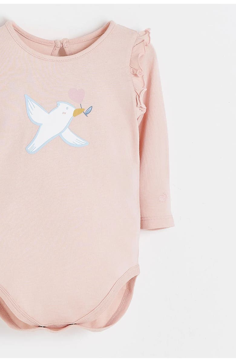 Babycottons Hearts Bodysuit for Infant, Alternate, color, Pink