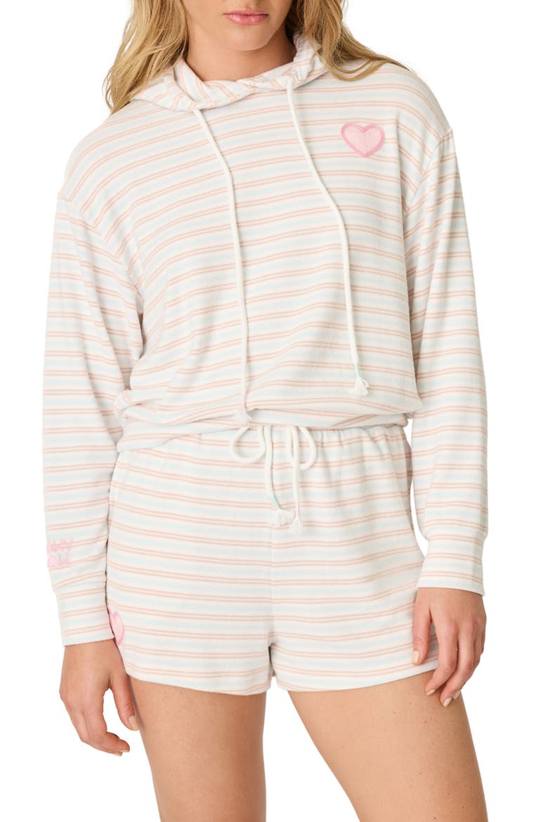 J'adore Amour Stripe Hoodie, Main, color, STRIPE MULTI