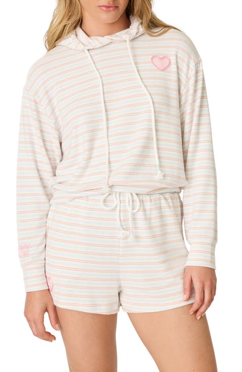 J'adore Amour Stripe Hoodie