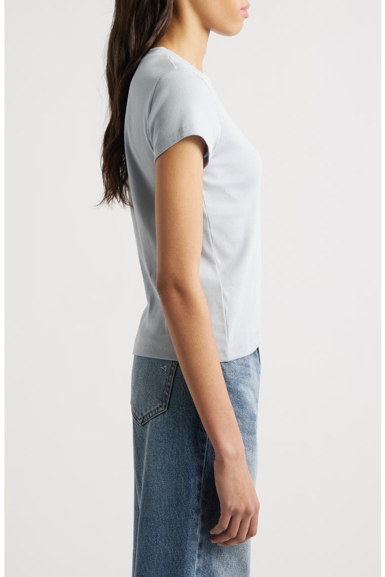 Supima® Cotton Rib T-Shirt, Alternate, color, CLEAR SKY