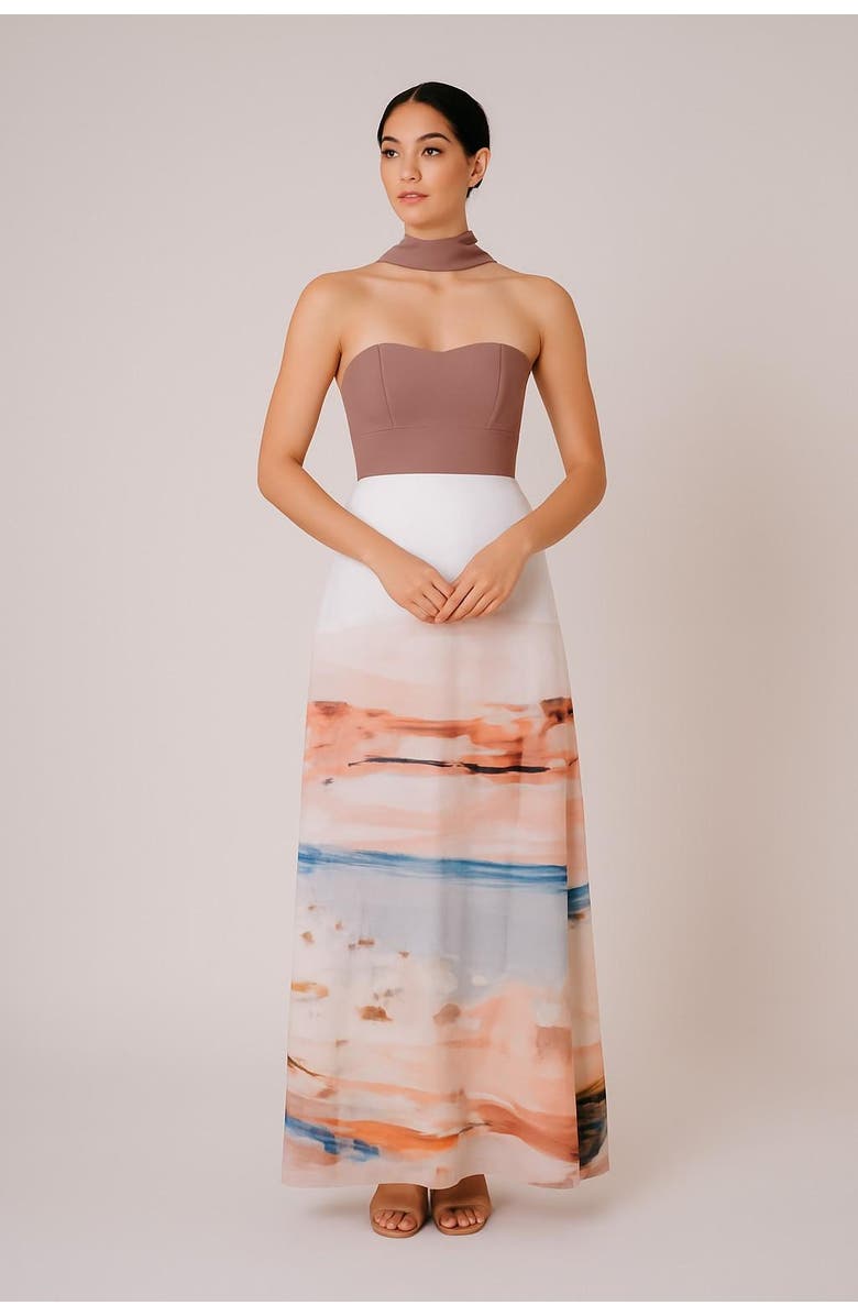 San Malo Bajareque Maxi Dress, Alternate, color, Brown